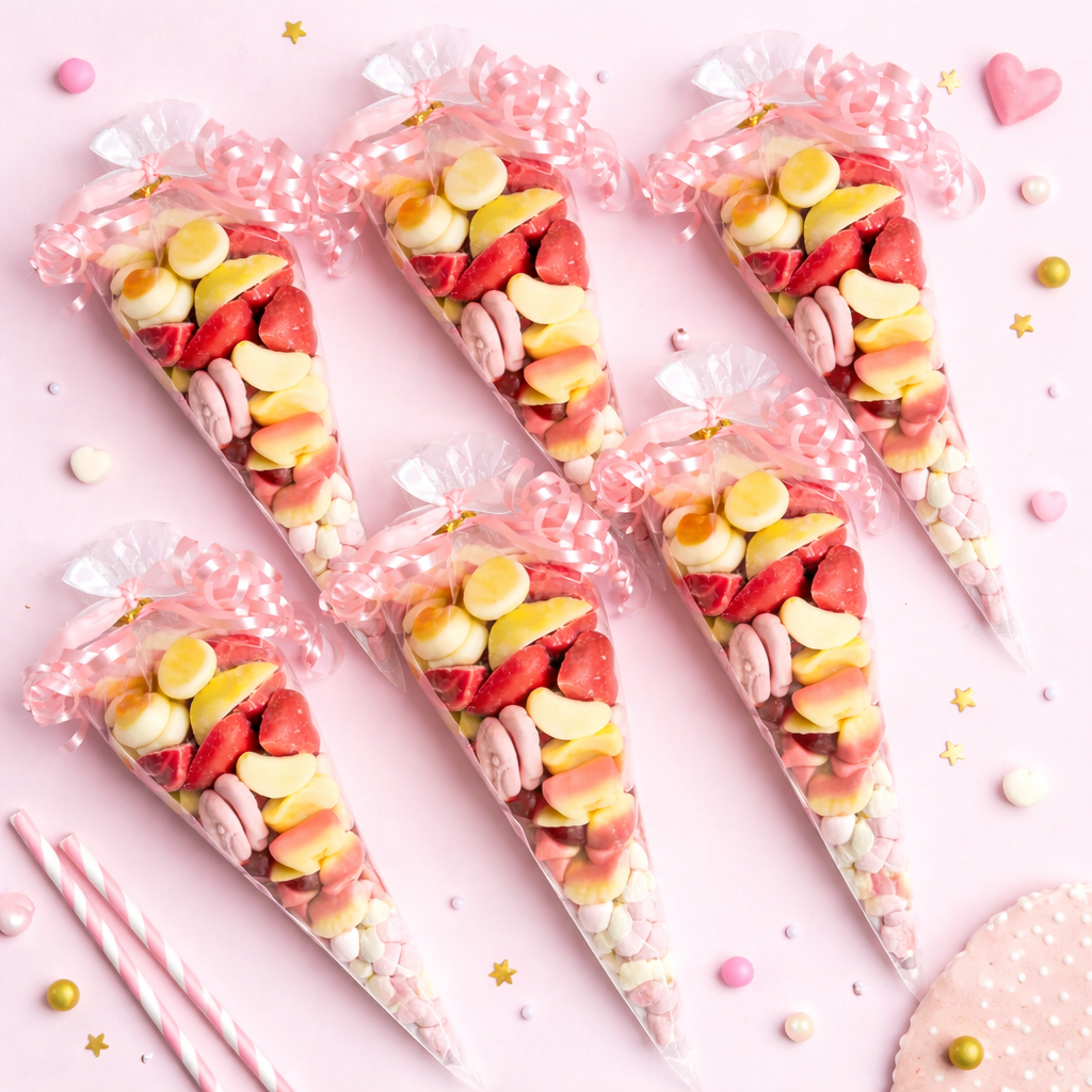 Personalised Pick & Mix Sweet Cone With Wraps