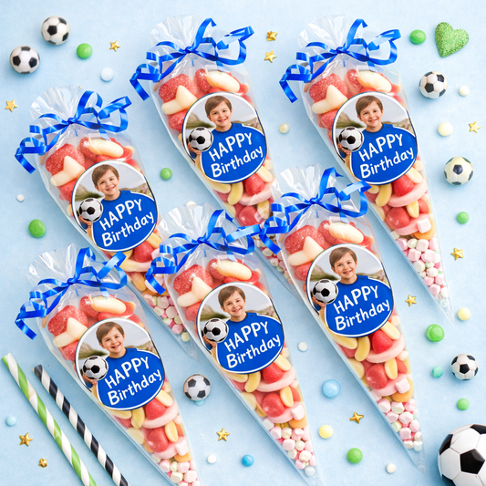 Personalised Pick & Mix Sweet Cone with Stickers